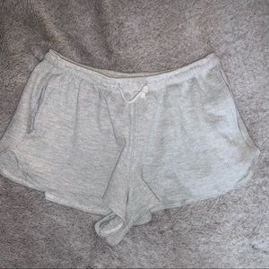 Shein Grey Drawstring Short